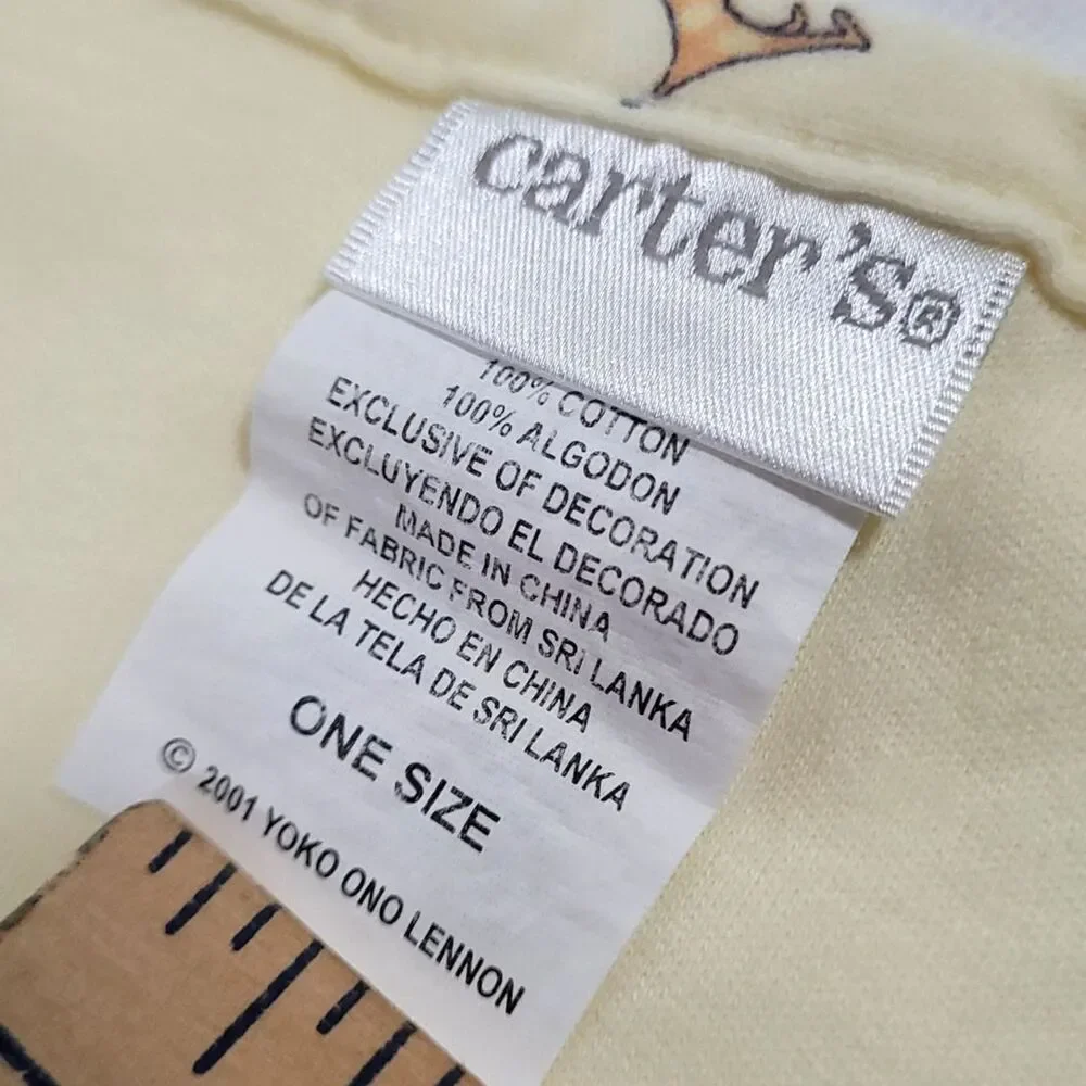Carters John Lennon receiving Blanket Yellow 2001 sharing all the world Y2K yoko
